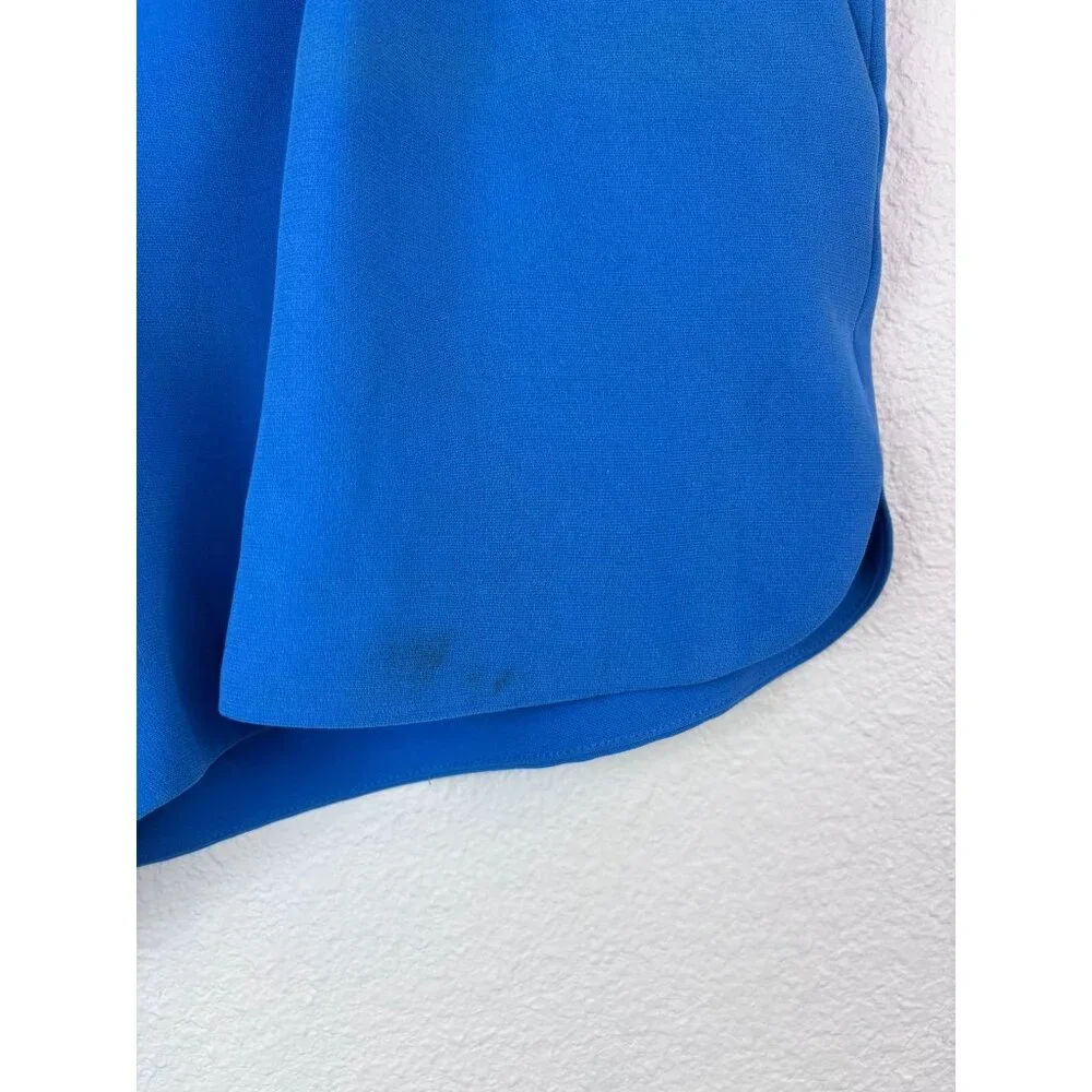 Rag and Bone women's medium royal blue Ivette‎ drawstring paper bag shorts